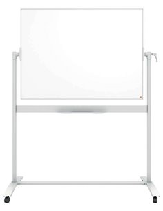 Nobo Tableau Blanca Mobile de Esmalte Classic - 1200 × 900mm - Design Puntero - Couleur Blanc