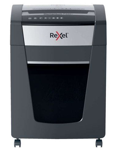 Rexel Momentum P420+ Destructora de Papier Manual Corte en Particulas P-4 - Destruye 20 Feuilles à la Vez - Sans Atascos - Coule