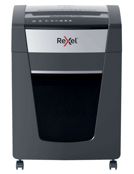 Rexel Momentum P420+ Destructora de Papier Manual Corte en Particulas P-4 - Destruye 20 Feuilles à la Vez - Sans Atascos - Coule