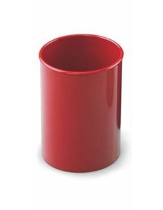 Faibo Cubilete Redondo 7.8x10cm - Fabricado en Poliestireno - 100% Reciclable - Couleur Rouge