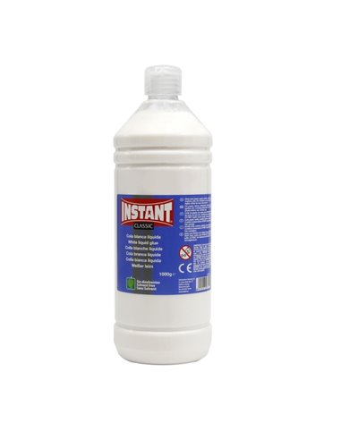Instant Classic Cola Blanca 1000gr - Adapté Pour Usage Infantil et/ou Domestique - Sans Disolventes - Couleur Blanc