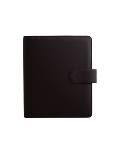 Finocam Open Troya Agenda Organizador - Annuel 2026 - Format 500 - 165x40x210mm - Semaine sur 2 pages en Vertical - Couleur Noir