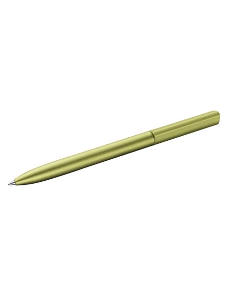 Pelikan Ineo Stylo à bille Retractil - Trait de 1mm - Mecanismo de Giro - Recambio 337M Bleu - Aluminium Anodizado Satinado - Bo