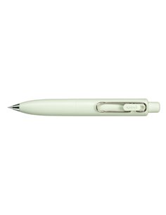 Uni-ball One P Stylo à bille Retractil Avec Pointe Fina 0.5mm - Agarre Doux et Comodo - Encre Couleur Noir - Corps de Couleur Ve