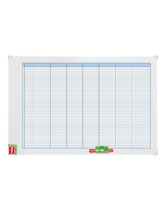 Nobo Performance Planificador Semanal de Tableau Magnetica 710x50x1030mm - Comprend Kit de Planificacion de Imanes