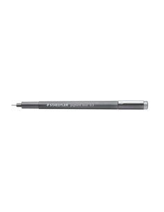 Staedtler Pigment Liner 308 Feutre Calibrado - Trait 0.3mm - Séchage rapide - Couleur Gris