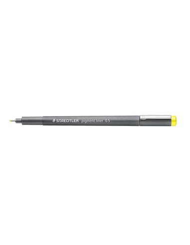 Staedtler Pigment Liner 308 Feutre Calibrado - Trait 0.5mm - Séchage rapide - Couleur Jaune