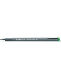 Staedtler Pigment Liner 308 Feutre Calibrado - Trait 0.5mm - Séchage rapide - Couleur Vert