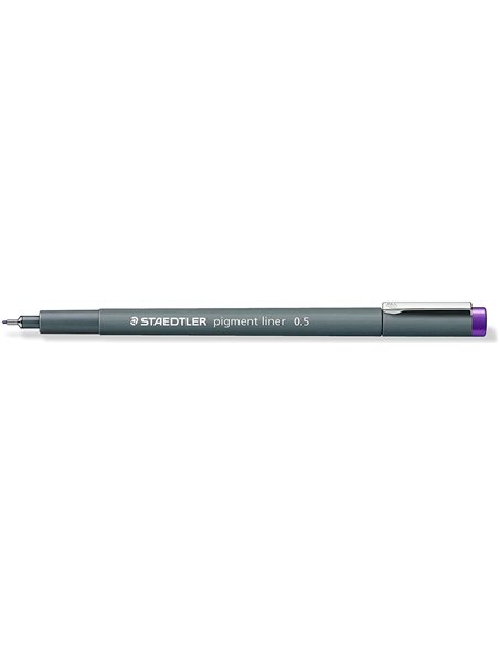 Staedtler Pigment Liner 308 Feutre Calibrado - Trait 0.5mm - Séchage rapide - Couleur Violet