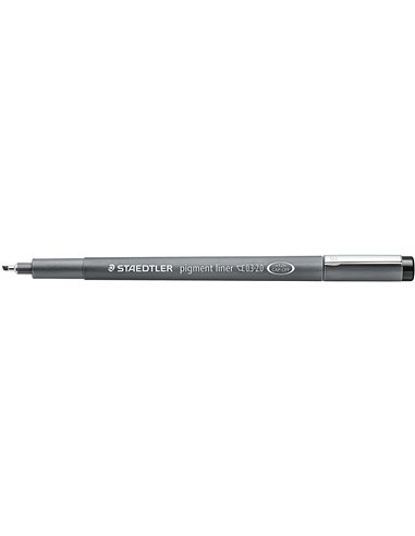 Staedtler Pigment Liner 308 Feutre Calibrado - Trait 0.3 - 2mm - Séchage rapide - Couleur Noir
