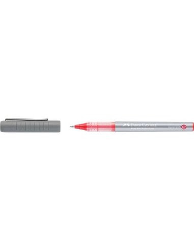 Faber-Castell Roller Free Ink Stylo à bille de Encre Liquida - Pointe Conica 0,7mm - Ancho de Linea Fino - Clip de Metal - Coule