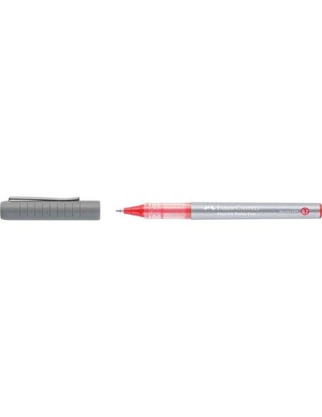 Faber-Castell Roller Free Ink Stylo à bille de Encre Liquida - Pointe Conica 0,7mm - Ancho de Linea Fino - Clip de Metal - Coule