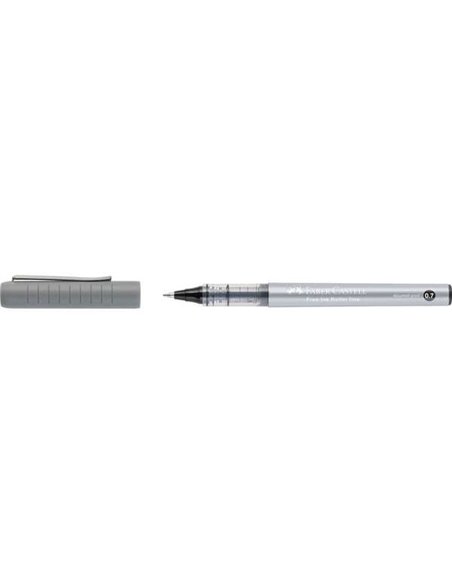 Faber-Castell Roller Free Ink Stylo à bille de Encre Liquida - Pointe Conica 0,7mm - Ancho de Linea Fino - Clip de Metal - Coule