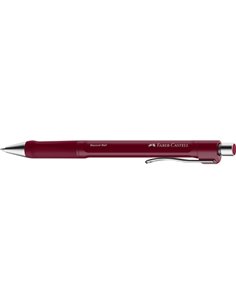 Faber-Castell Beyond Ball Stylo à bille Retractil - Pointe 1mm - Trait de 0.5mm - Grip de Agarre - Encre Roja - Couleur du Corps