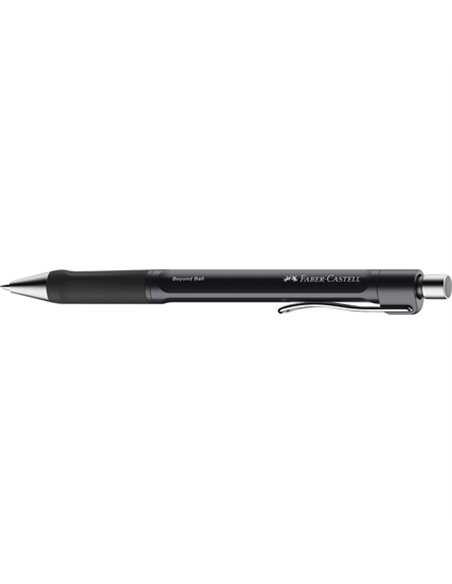 Faber-Castell Beyond Ball Stylo à bille Retractil - Pointe 1mm - Trait de 0.5mm - Grip de Agarre - Encre Negra - Couleur du Corp