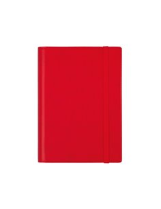 Finocam Duoband Agenda - Annuel 2026 - Bloc de Notas - Format E5 - 136x25x192mm - 1 Dia Par Pagina - Couleur Rouge
