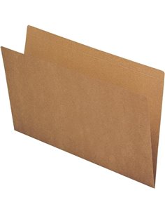 Fade Subcarpetas Simples - Format A4 - Cartulina Kraft de 170g/m2 - Certificado Ecolabel - Couleur Marron
