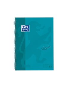 Oxford School Touch Europeanbook 1 Cahier A4+ 80 Feuilles Microperforadas Cuadricula 5x5mm - Couvercle Extradura - Couleur Bleu 