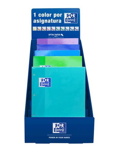 Oxford School Recambio Color1 - Encolado 5x5 - Couleurs Frios - Idéal Pour Estudiantes