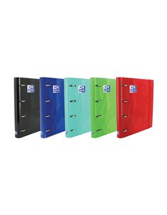 Oxford Europeanbinder Classic A4+ Chemise de Anillas Avec Recambio 1 Linea - Couvercle Extradura - Fermeture Avec Goma Élastique