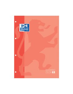 Oxford School Classic Cahier de Recambio - Taille A4 - Couverture souple - Encolado - Cuadricula 5x5 - 80 Feuilles - Couleur Mel