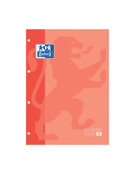 Oxford School Classic Cahier de Recambio - Taille A4 - Couverture souple - Encolado - Cuadricula 5x5 - 80 Feuilles - Couleur Mel
