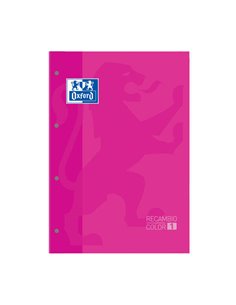 Oxford School Classic Recambio Encolado A4 80 Feuilles Cuadricula 5x5 - Recuadro du Couleur de la Couvercle - Couvercle Couleur 