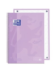 Oxford School Touch Europeanbook 1 Cahier A4+ 80 Feuilles Microperforadas 1 Linea - Couvercle Extradura - Couleur Malva
