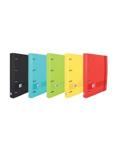Oxford Live & Go A4+ Polyfoam Europeanbinder - Lomo de 45mm - Anillas de 4Dx35mm - Recambio de 1 Linea - Couleurs assorties