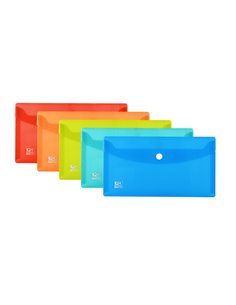 Oxford Urban DL Sobre Portadocumentos de Plastico Rigido Translucido DL - Taille Sobre Americano - Capacité Jusqu'à 40 Feuilles 