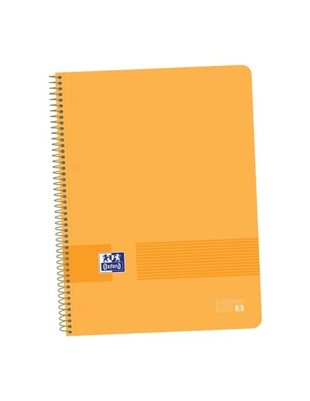 Oxford Live&Go A4+ Cahier de Plastico - Couvercle Résistant - Format A4+ - 80 Feuilles Cuadriculadas 5x5