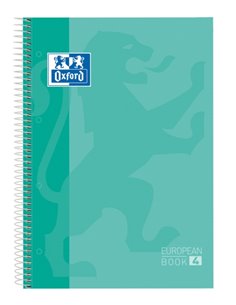 Oxford School Classic A5+ Europeanbook - Couvercle Extradura Résistant - 50% mas Feuilles Gratis - Cuadricula 5x5 - 120 Feuilles