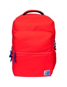 Oxford B-Ready Sac à dos Scolaire - Tirantes Acolchados et Ajustables - Taille 42x30x15cm - Couleur Rouge