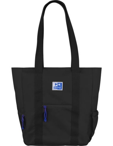 Oxford Tote B-Trendy Bolso de Mano - Poche avant et Laterales - Compartimento Pour Portable/Tablet - Fermeture zippée - Taille 3
