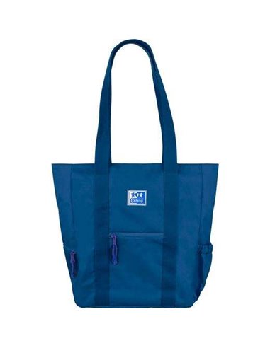 Oxford Tote B-Trendy Bolso de Mano - Poche avant et Laterales - Compartimento Pour Portable/Tablet - Fermeture zippée - Taille 3