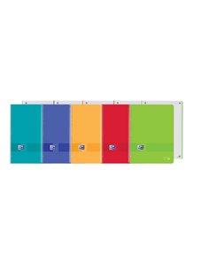 Oxford Live&Go Europeanbook 1 - Couvercle de Plastico A4+ - 80 Feuilles - Couleurs assorties