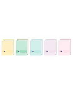 Oxford Live and Go Cahier de Spirale - Format A4+ - 80 Feuilles - Rayado Horizontal 1 Linea - Couvercle de Plastico - Digitaliza