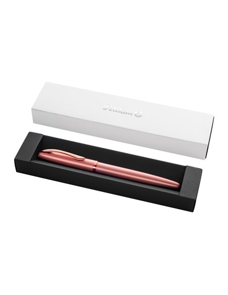 Pelikan Jazz Noble Pluma Estilografica - Pointe M - Corps Satinado Avec Detalles Cromados - Mecanismo de Cartucho Universal - Ét