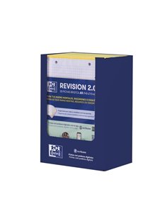 Oxford Présentoir Avec 10 Packs de 30 FlashCards 2.0 - Format A5 - Cuadricula 5x5mm - Cartulina de 250g - Digitalizacion de Text