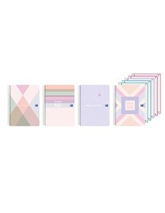 Oxford Cahier de Spirale - Format A4+ - 120 Feuilles - Cuadricula 5x5mm - Couvercle de Plastico - Anti Traspaso de Encre - Digit