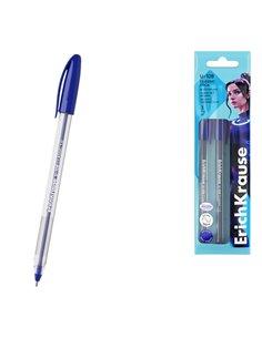 Erichkrause U-108 Pack de 3 Boligrafos Clasicos - Pointe de Bola 1.0mm - Trait de 0.3mm - Couvercle Ventilada - Ultra Glide Tech