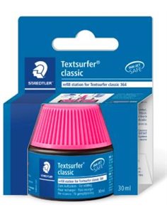 Staedtler Bote de Encre Pour Recarga Marqueur Textsurfer 364 - Capacité 30ml - Couleur Rose