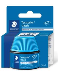 Staedtler Bote de Encre Pour Recarga Marqueur Textsurfer 364 - Capacité 30ml - Couleur Bleu