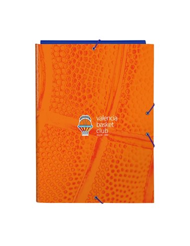 Safta Valencia Basket Chemise Avec 3 Solapas - Tapas Duras Forradas - Fermeture Avec Gomas - Résistant - 260x25x335mm - Couleur 
