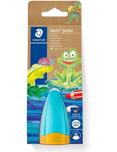 Staedtler Noris Junior 516 Sacapuntas de Plastico Avec Deposito - Forma Conica Pour Manos Pequeñas - Pour Lapices Gruesos