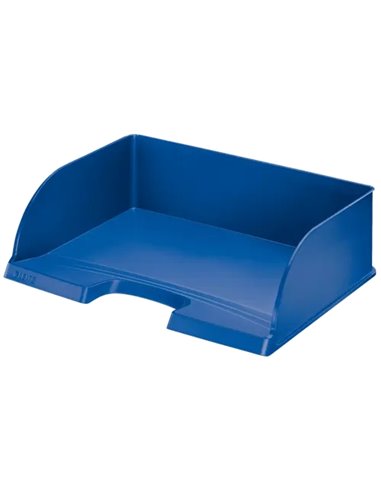 Leitz Plus Jumbo Bandeja Portadocumentos de Gran Capacité - Acceso Apaisado - Jusqu'à 10uds Apilables - Couleur Bleu