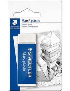 Staedtler Mars Plastic 526 50 Goma de Borrar - Plastico - Haute Precision - Couleur Blanc