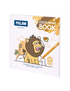 Milan Wild Safari Cahier Pour Colorear Microperforado - Tematica Fauna Salvaje - 20 Ilustraciones Detalladas