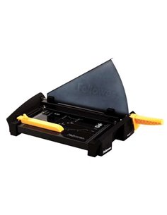 Fellowes Cortadora de Papier Avec Cuchilla en Acier Inoxydable - Capacité de Corte 20 Feuilles - Guias de Corte Avec Formatos Di