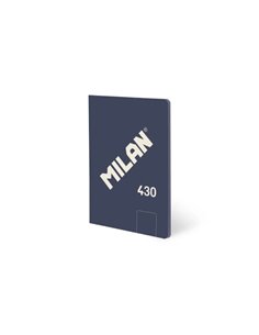Milan 430 Carnet Encolada Format A5 Feuilles Blancas - 48 Feuilles de 95 gr/m2 - Microperforado - Couverture souple - Couleur Bl